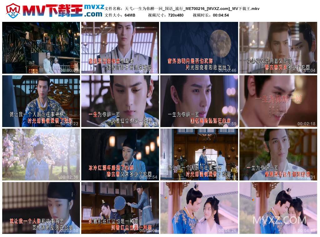 天弋-一生为你醉一回_国语_流行_ME700216